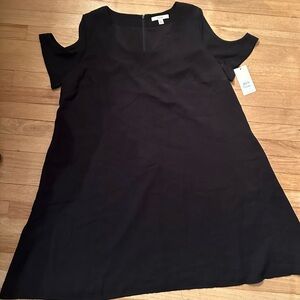 Sejour Black Cold Shoulder Dress